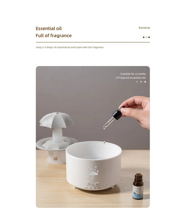 Oil Diffuser Fountain Water Drop Sound for Home