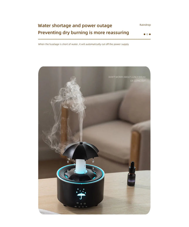 Oil Diffuser Fountain Water Drop Sound for Home