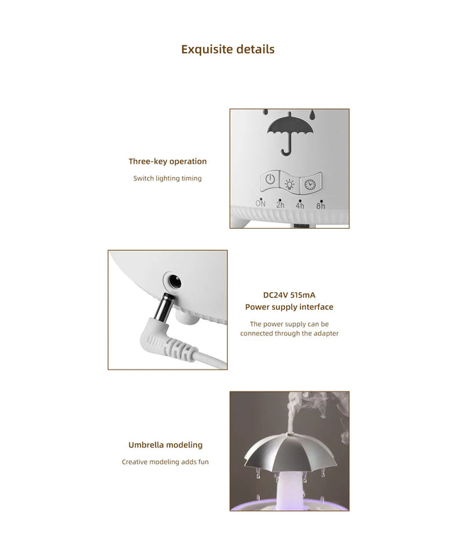 Oil Diffuser Fountain Water Drop Sound for Home